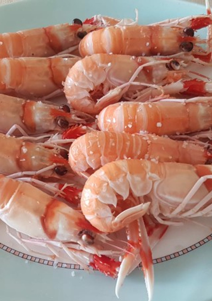 Una foto de Cigalas cocidas, muy sabrosas