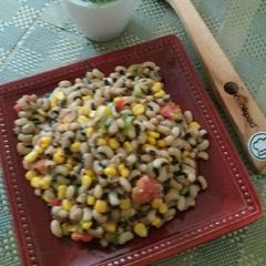 A picture of Masala bean salad.
