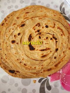 A picture of Malabar Parotta with Wheat Flour.
