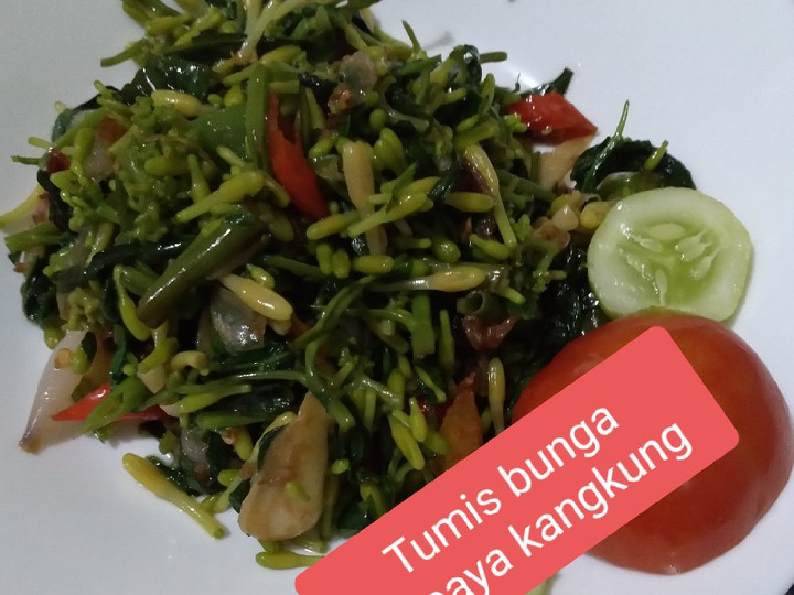 Resep Tumis bunga pepaya kangkung yang Lezat Sekali