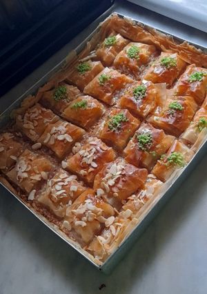 صورة لوصفة بقلاوة بلا بات فيلو