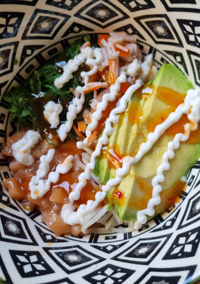 Una foto de Poke Bowl casero