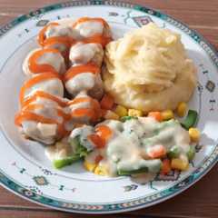 Swedish meatball ala ikea with bacamel sauce রেসিপির প্রধান ছবি