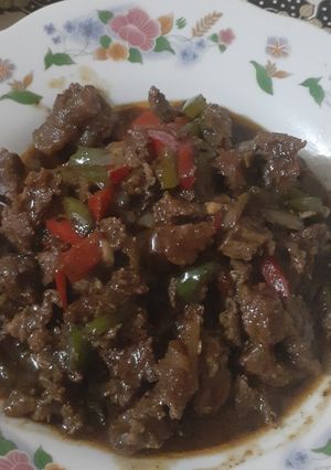 Foto resep Black paper daging sapi