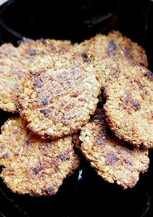 O poză a rețetei Biscuiți cu ovăz și scorțișoară, fară făină.