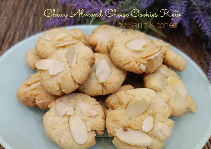 Chewy Almond Cheese Cookies ~ Keto