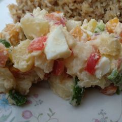 Deviled potato salad A picture of Deviled potato salad.