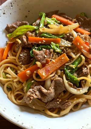 A picture of Stir-fried Instant Ramen.