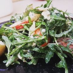 A picture of Wild Rocket & Goats Cheese Salad.