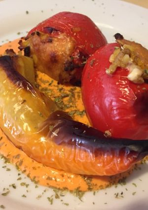 Una foto de Vegetales Rellenos