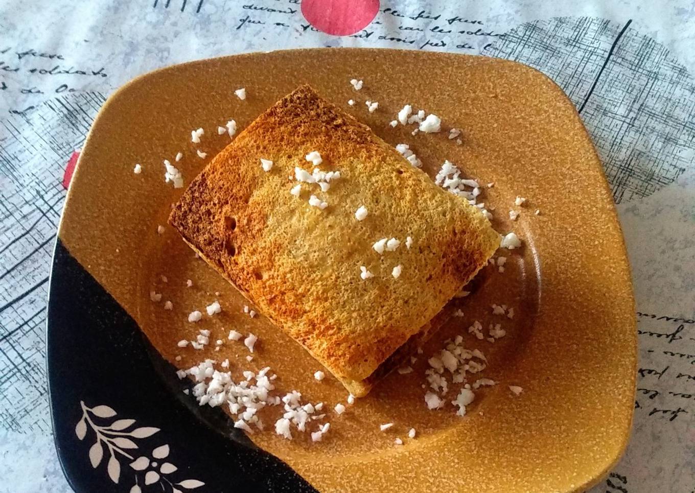 Sándwich de coliflor en microondas