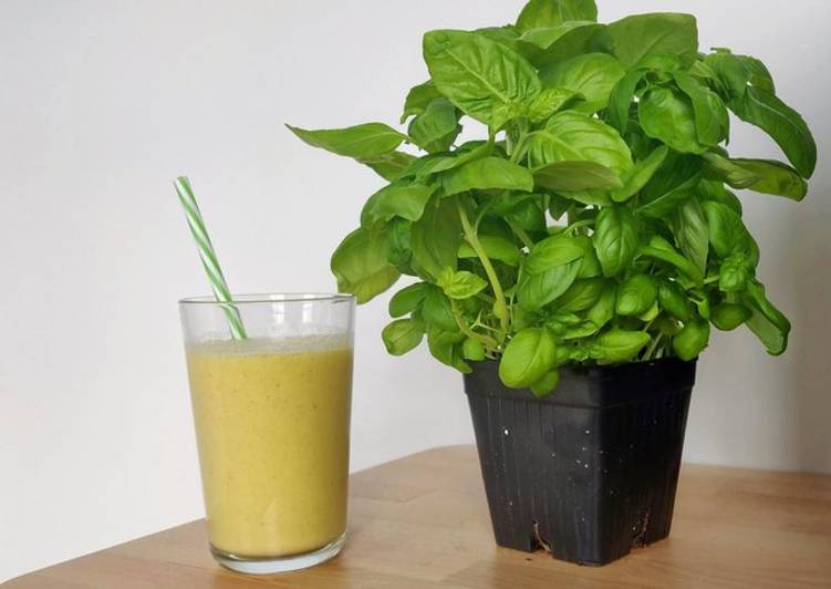 La Meilleur Recette De Smoothie ananas-mangue basilic