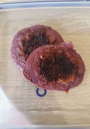 Foto resep Pancake Ubi Ungu Topping Coklat (Snack Mpasi)