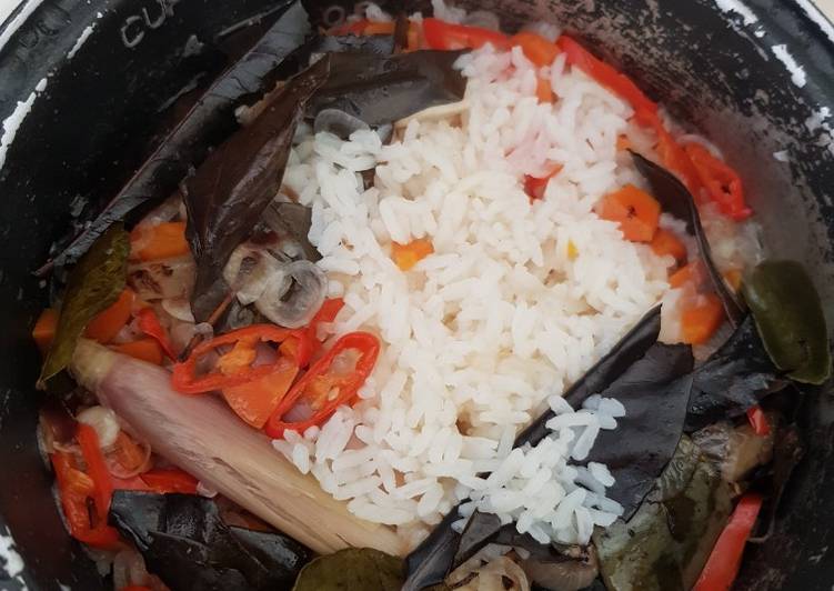 Nasi liwet rumahan magiccom