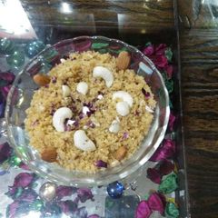 Churma with protein powder A picture of Churma with protein powder.