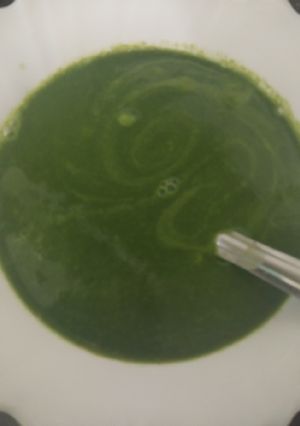A picture of Palak soup.
