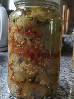 Una foto de Berenjenas al Escabeche