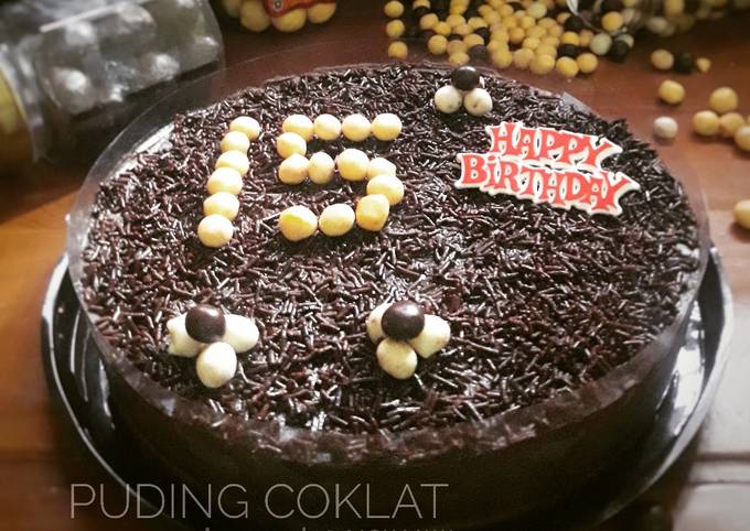 Puding coklat biskuit