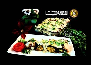 How to Make Perfect Italiano Sushi Or Aubergine Rolls