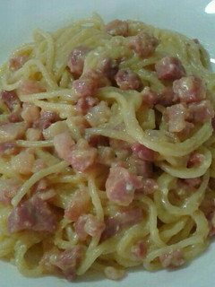 A picture of Spaghetti alla Carbonara.