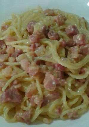 A picture of Spaghetti alla Carbonara.