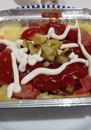 O poză a rețetei Kumpir falsificat  😋Piure de cartofi cu de toate.