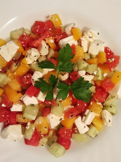 Una foto de Ensalada de pepino fresquita