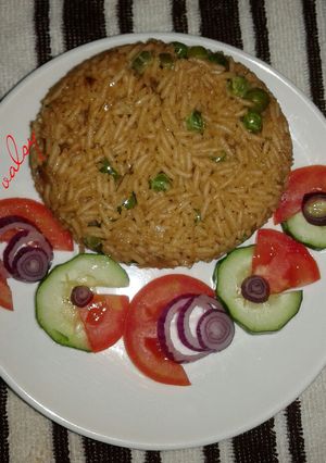 A picture of Simple vegan pilau #myricedishcontest.