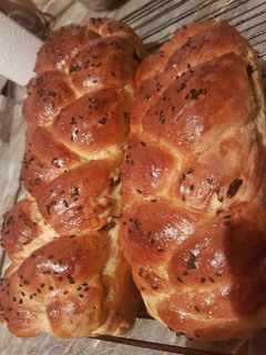 Mazsolás fonott kalács graham liszttel keverve👌🥰 recept fotója