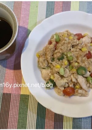 【增肌減脂】雞肉毛豆燕麥雜炊 的食譜成品照片