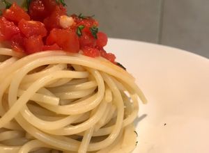 Una foto de Spaghetti alla puttanesca