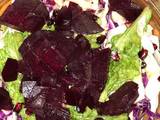 Σαλάτα χειμωνιάτικη με σάλτσα εσπεριδοειδών - winter salad with citrus sauce