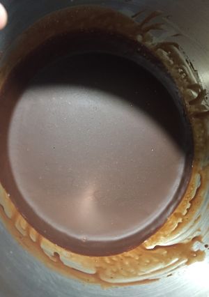 Una foto de Ganache de chocolate