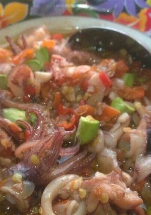 Foto resep Cumi pete pedas