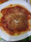 Polenta al microondas con Tuco de no pollo