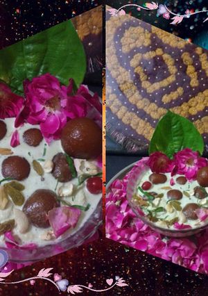 A picture of Paan Gulkand gulab jamun ice cream.
