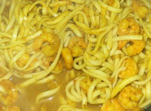Une photo de Crevettes ras el hanout