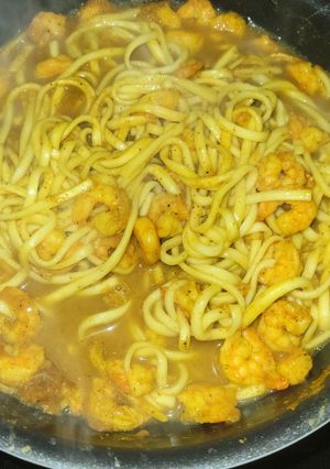 Une photo de Crevettes ras el hanout