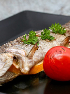 Sült pisztráng recept fotója