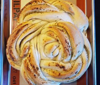 How To Cooking Recipe Garlic Bread Flower Delicious