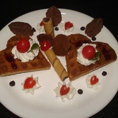 A picture of Chocolate waffles.