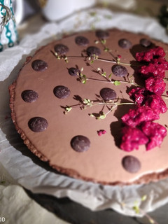 Una foto de Tartaleta con Panacota de Chocolate