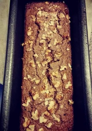 Una foto de Budín chocobanana con nueces