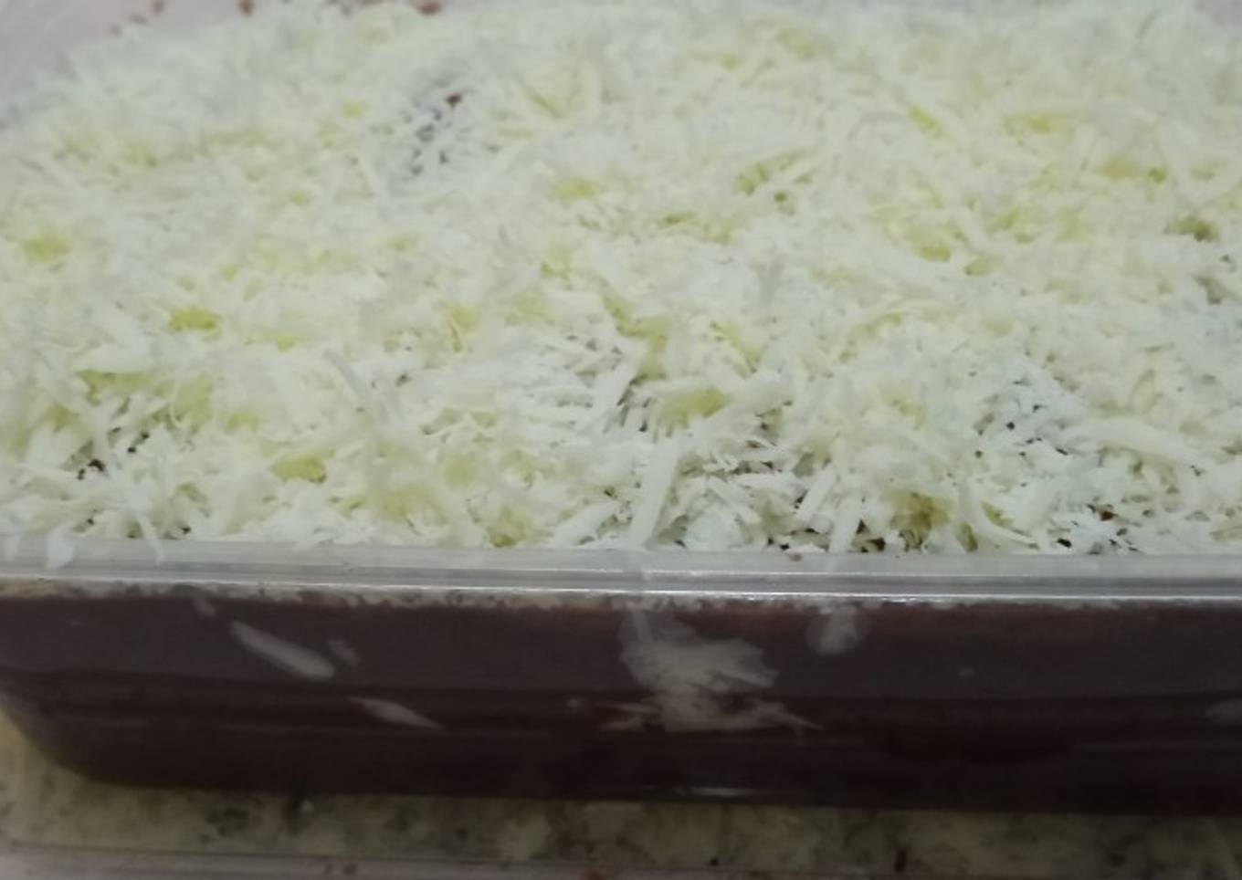 Resep Puding coklat bengbeng tabur keju Anti Gagal