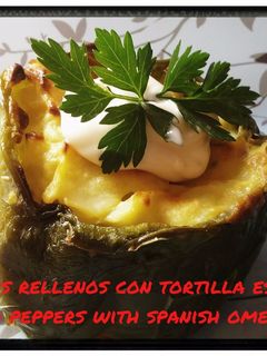 Una foto de Pimientos rellenos de tortilla de patata