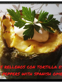 Una foto de Pimientos rellenos de tortilla de patata