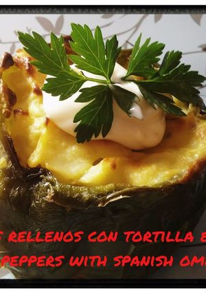 Una foto de Pimientos rellenos de tortilla de patata
