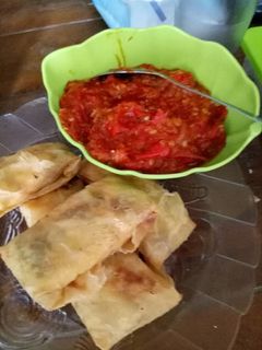 Foto resep Martabak telur bakso sambal goreng