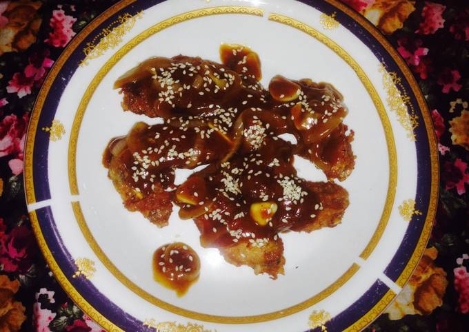 Chiken Wings With Blackpepper Sauce