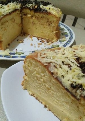Foto resep Vanilla sponge cake basic tanpa bp dan ovalet